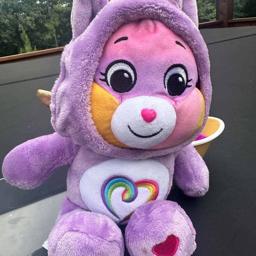 Care Bears 12” Togetherness Bear Pegasus Hoodie Friends Plush with Rainbow Heart